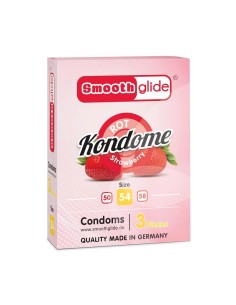 Preservativos Fresa Talla 54 Pack de 3 - Imagen 1