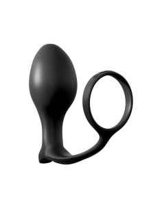 Anal Fantasy Collection  Ass-Gasm Cockring Advanced Plug - Color Negro - Imagen 2