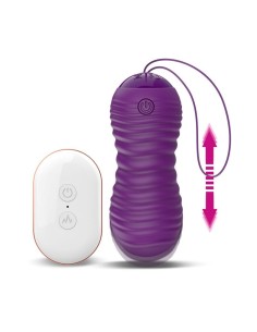 Orio Huevo Vibrador y Movimiento Telescópico Up and Down Control Remoto Púrpura - Imagen 3