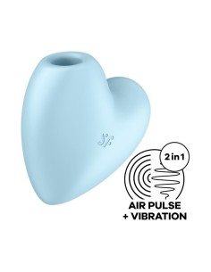 Cutie Heart Succionador de Clítoris y Vibración Azul - Imagen 1