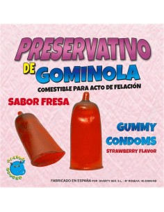 Preservativo de Gominola Sabor Fresa - Imagen 1