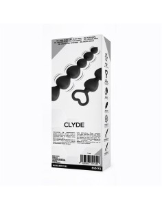 Clyde Plug Anal con Bolas con Aro de Fácil Extracción Silicona Negro - Imagen 3